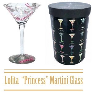 Lolita Princess Hand Painted Martini Glass & Box